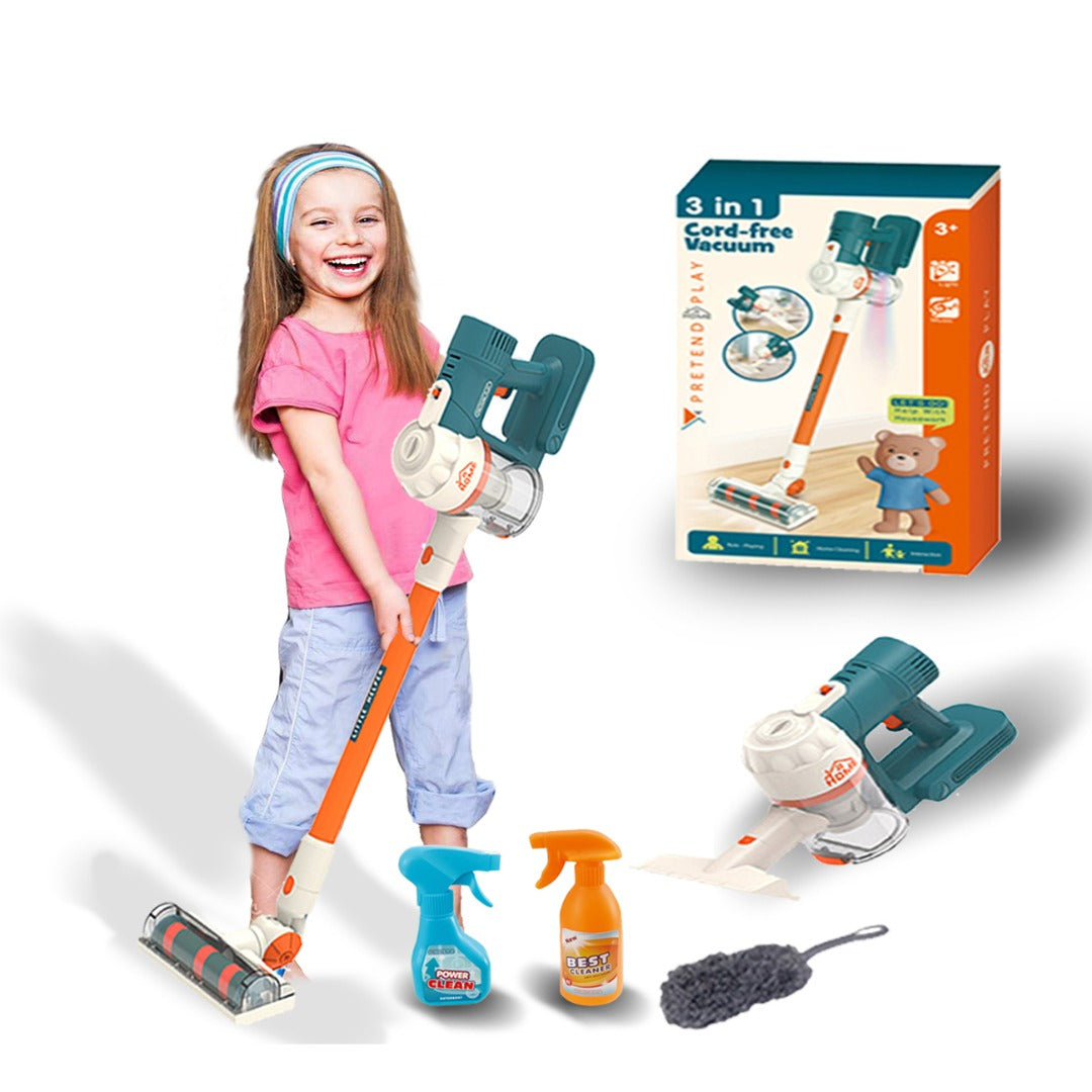 Kids Household home Appliances Educational Pretend Play Toy Simulation Vacuum Cleaner With Music Light - Toy Vacuum Cleaner Toy Vacuum Cleaner For Children With High Fun Factor