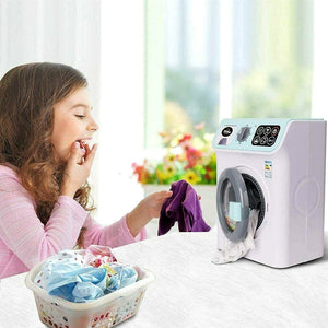 White Washing Machine I Washing Programmer And Original Sounds I Works With Or Without Water I Toy For Children Aged 3 Years And Up - Interactive & Realistic- Pretend Play Appliance For Kids