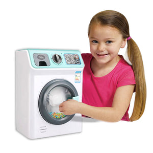 White Washing Machine I Washing Programmer And Original Sounds I Works With Or Without Water I Toy For Children Aged 3 Years And Up - Interactive & Realistic- Pretend Play Appliance For Kids