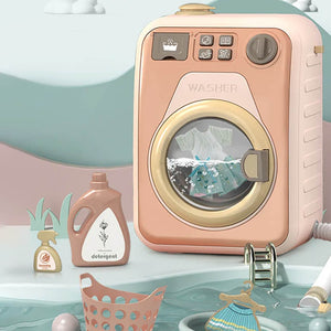 Washing Machine With Light And Music I Washing Programmer And Original Sounds I Works With Or Without Water I Toy For Children Aged 3 Years And Up - Interactive & Realistic With Sounds- Pretend Play Appliance For Kids