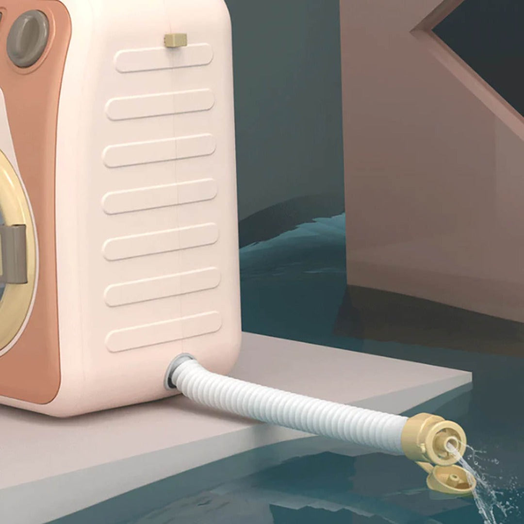 Washing Machine With Light And Music I Washing Programmer And Original Sounds I Works With Or Without Water I Toy For Children Aged 3 Years And Up - Interactive & Realistic With Sounds- Pretend Play Appliance For Kids