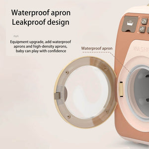 Washing Machine With Light And Music I Washing Programmer And Original Sounds I Works With Or Without Water I Toy For Children Aged 3 Years And Up - Interactive & Realistic With Sounds- Pretend Play Appliance For Kids