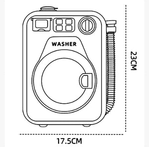 Washing Machine With Light And Music I Washing Programmer And Original Sounds I Works With Or Without Water I Toy For Children Aged 3 Years And Up - Interactive & Realistic With Sounds- Pretend Play Appliance For Kids