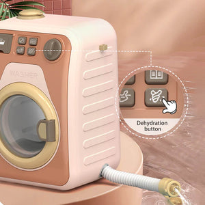 Washing Machine With Light And Music I Washing Programmer And Original Sounds I Works With Or Without Water I Toy For Children Aged 3 Years And Up - Interactive & Realistic With Sounds- Pretend Play Appliance For Kids