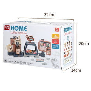 Children Play  Simulation Sound Light Water Coffee Machine coffee shop cash register Candy Ice Cream Supermarket Shopping Toy Coffee Shop I Espresso Bar With Water Flow Function And Touch Display Incl Accessories And Toy Food Toys 3+