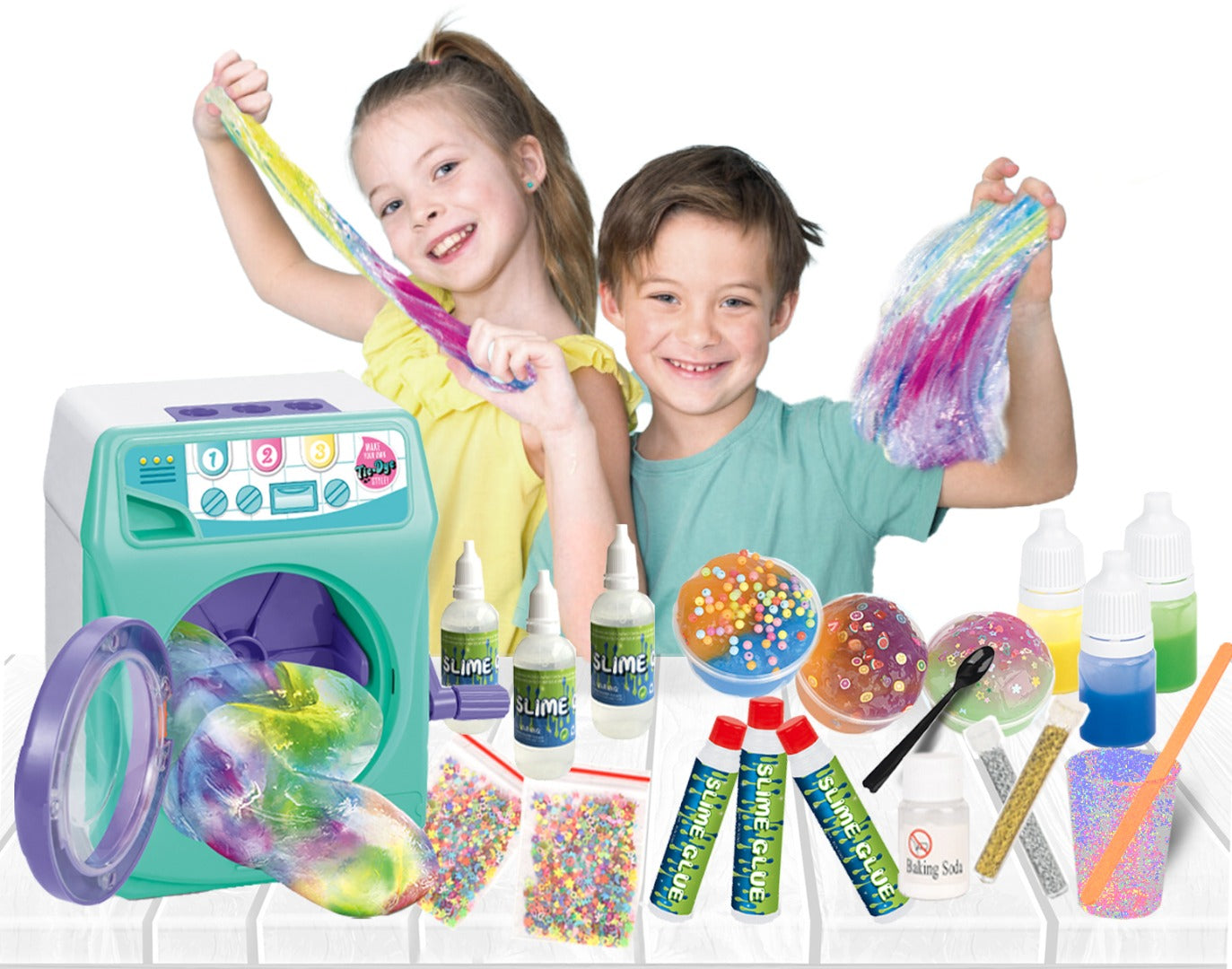 Hot Selling Release Stress Sensory Toys Machine Diy Slime Making Kit Set Accessories Toy Funny Gift Set For Girls Boys Toys Kids Kits Art Craft Aged 6+