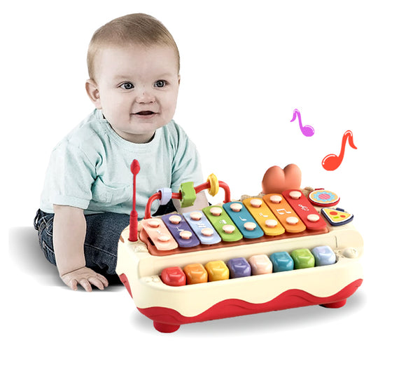 Coo11 Kids Musical Instrument Hand Knock Piano Xylophone