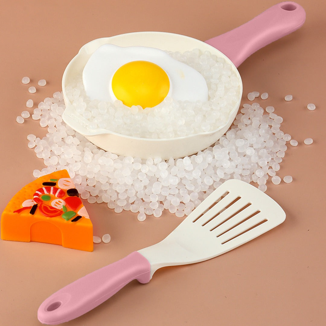 Coo11 24pcs Multi Kitchen Pretend Play Food Toys for Children, Preschool Game Plastic Milk Cake and Meat Cooking Simulation Educational Set for Boys and Girls Gift Ages 3+ Years Old