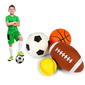 Coo11 3 in 1 Football Soccer & Baseball Set for Kids, Sports Ball, Sets for Outdoor and Indoor Play, Fun Game, Perfect Gift as Birthday and Christmas, Suitable for 3 or above years old
