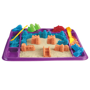 Coo11 Kids Play Construction Sand Pals Beach Building Snow, and Mud with Brick Release Moulds Creative Sensory Play Toys Activity Space Educational Creative Family Beach Sand Construction Kit for Girls Boys Age 5+ Years olds