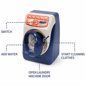 Coo11 Kids Washing Machine, Vacuum Cleaner & Ironing Machine Play Set, Pretend Household Tool Toy, Mini Cleaning Toy Set, Learning Educational Toy, Improves Skills, Perfect Gift
