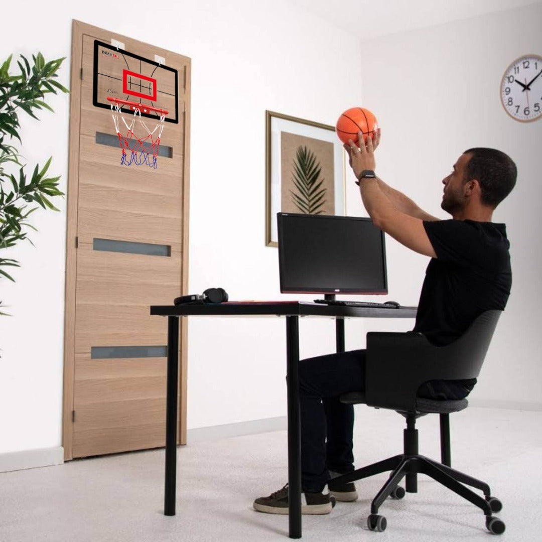 Coo11 Kids Basketball Hoop, Dream Travel Basketball Rim Goal Wall Mounted Basketball Hoop Indoor Outdoor Hanging Basketball Hoop, 40x26 centimeter