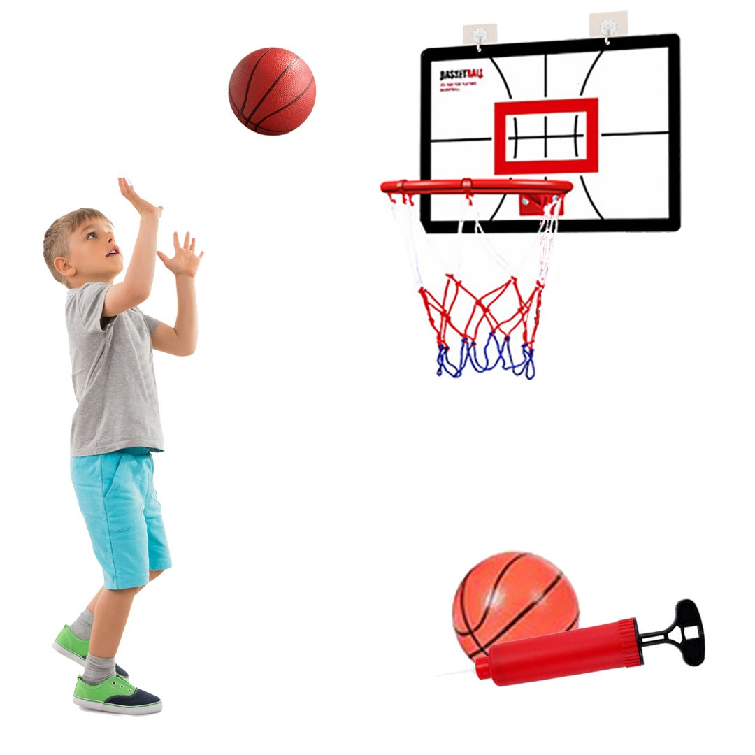Coo11 Kids Basketball Hoop, Dream Travel Basketball Rim Goal Wall Mounted Basketball Hoop Indoor Outdoor Hanging Basketball Hoop, 40x26 centimeter