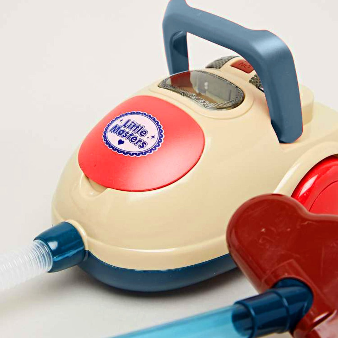 Coo11 Blue Kitchen Housekeeping Vacuum Cleaner with Suction Functional Music Lightweight Learning Educational Pretend Play Toys Mini Household Cleaners Kit for Girls and Boys age 5+ 7 8 9 10 Years Old
