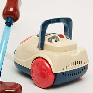 Coo11 Blue Kitchen Housekeeping Vacuum Cleaner with Suction Functional Music Lightweight Learning Educational Pretend Play Toys Mini Household Cleaners Kit for Girls and Boys age 5+ 7 8 9 10 Years Old
