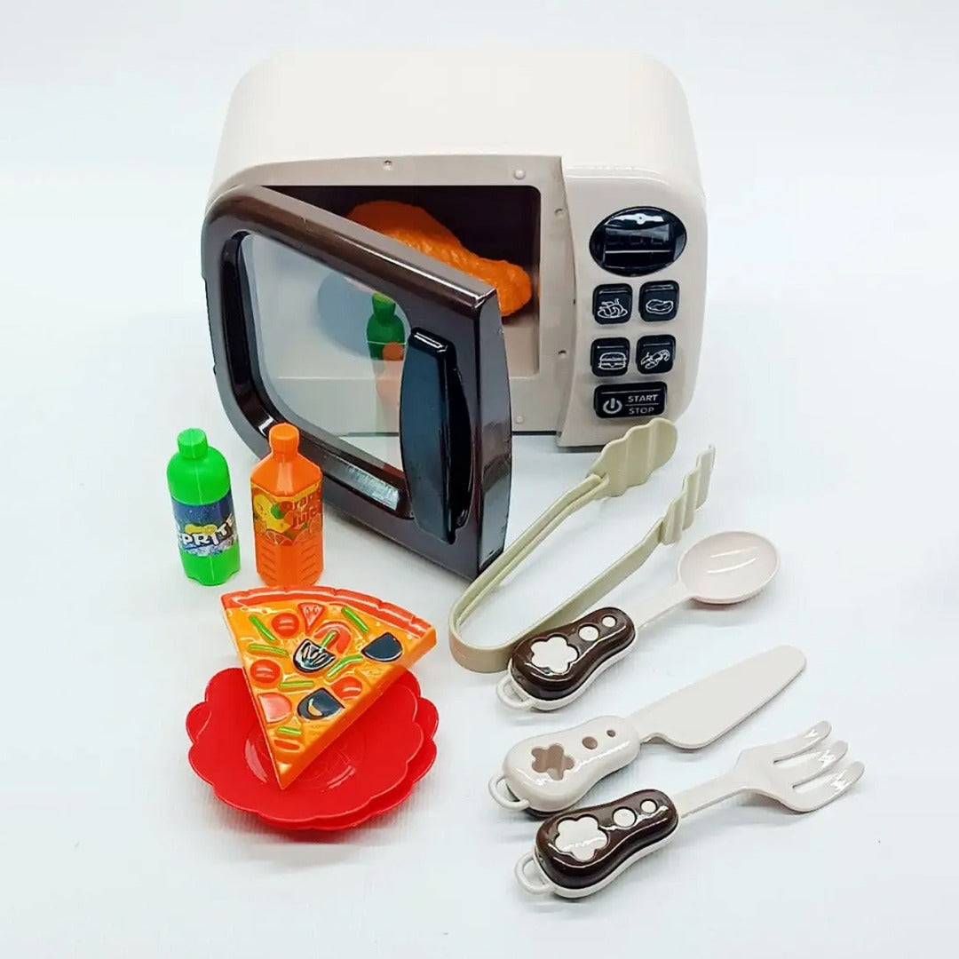 Kids Kitchen Blender Mixer microwave oven food play home Appliances toys  Smoothie Play Set with Light Sound