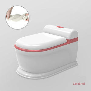 Coo11 Kids Toilet Potty Training Seat, Back Support, Handle & Soft Cushion with Splash Guard, Portable,  Lightweight, Easy to Clean, Perfect for Boys & Girls, Suitable for 3+