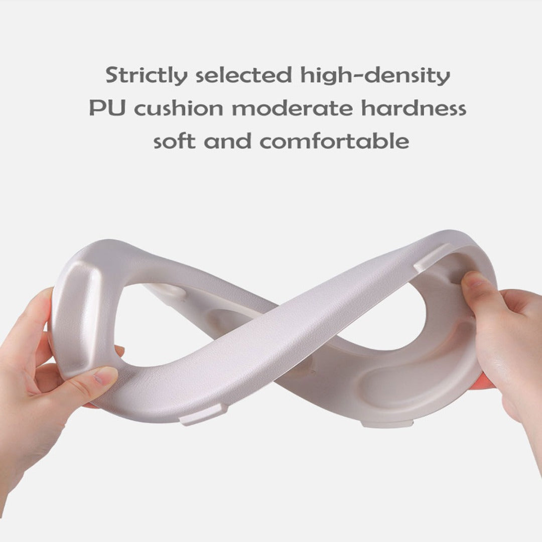 Coo11 Kids Toilet Potty Training Seat, Back Support, Handle & Soft Cushion with Splash Guard, Portable,  Lightweight, Easy to Clean, Perfect for Boys & Girls, Suitable for 3+