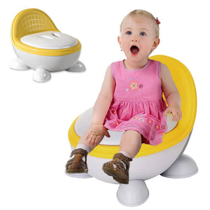 Coo11 Child's Portable Potty Training Toilet Seat with Lid, Baby Potty Trainer For Toddler, Improves Child Development, Non Slip, Lightweight, Easy to Clean and Carry, Convenient for 1 year to 6 Years