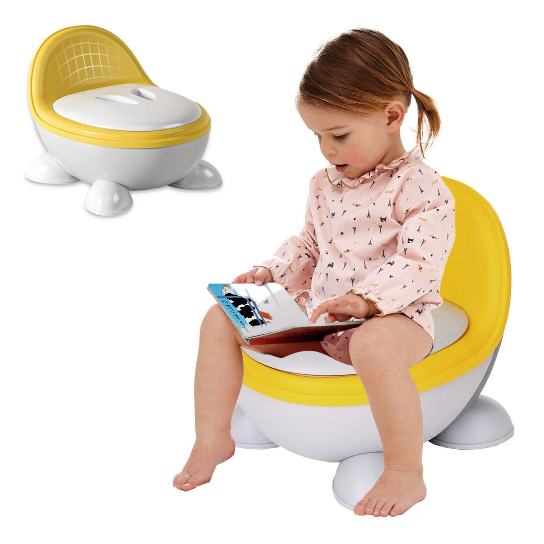 Coo11 Child's Portable Potty Training Toilet Seat with Lid, Baby Potty Trainer For Toddler, Improves Child Development, Non Slip, Lightweight, Easy to Clean and Carry, Convenient for 1 year to 6 Years