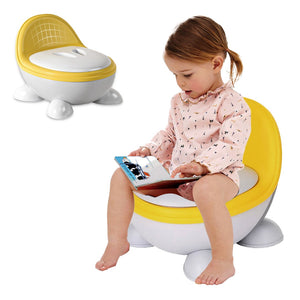 Coo11 Child's Portable Potty Training Toilet Seat with Lid, Baby Potty Trainer For Toddler, Improves Child Development, Non Slip, Lightweight, Easy to Clean and Carry, Convenient for 1 year to 6 Years
