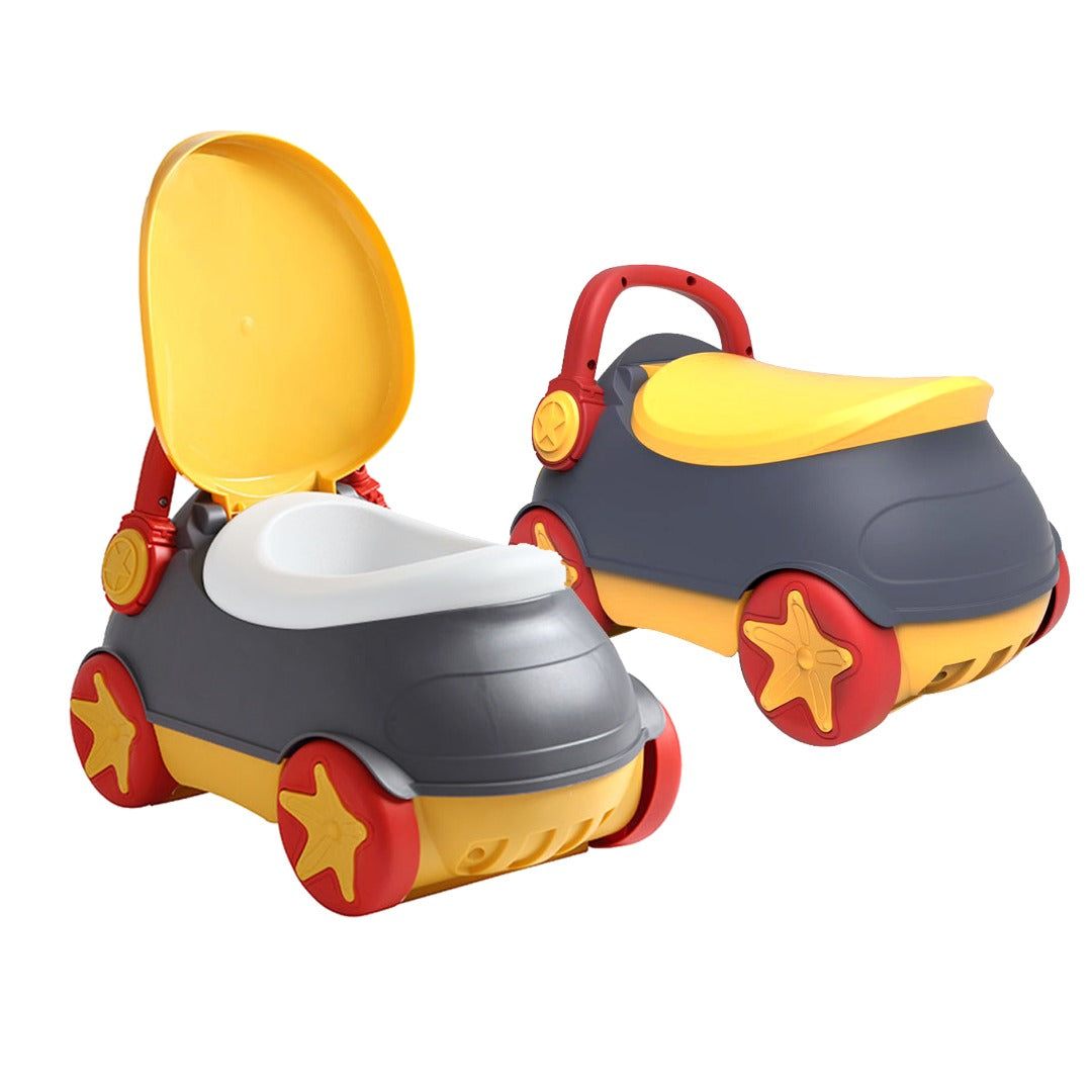 Sobear Portable Potty Training Toilet Car Shaped Seat for Boys and Girls, Anti-Slip, Easy to Clean, Lightweight, Fun Design, Easy to Take Everywhere, Picnic, Travelling, Park, Indoor, Outdoor