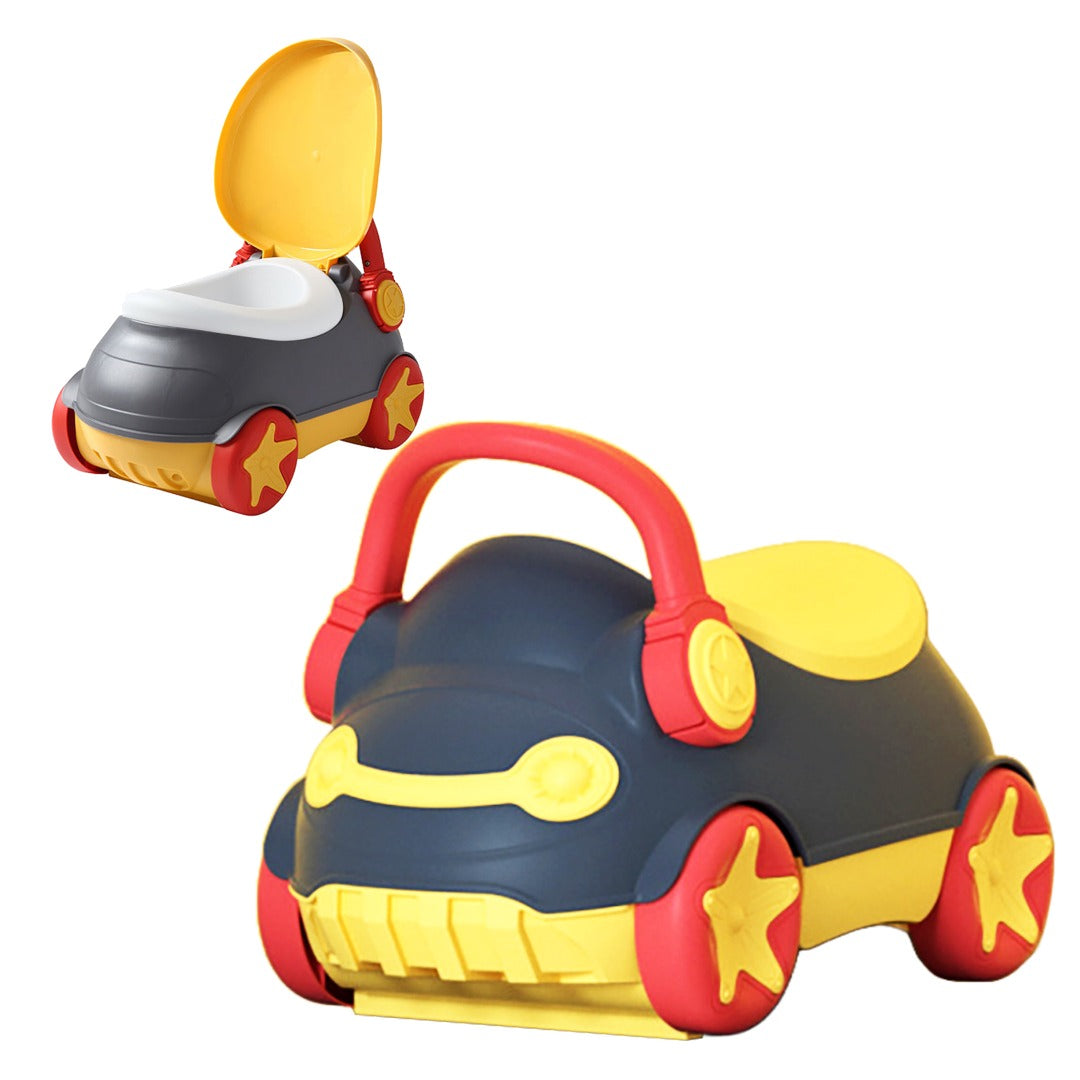 Sobear Portable Potty Training Toilet Car Shaped Seat for Boys and Girls, Anti-Slip, Easy to Clean, Lightweight, Fun Design, Easy to Take Everywhere, Picnic, Travelling, Park, Indoor, Outdoor