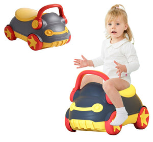 Sobear Portable Potty Training Toilet Car Shaped Seat for Boys and Girls, Anti-Slip, Easy to Clean, Lightweight, Fun Design, Easy to Take Everywhere, Picnic, Travelling, Park, Indoor, Outdoor