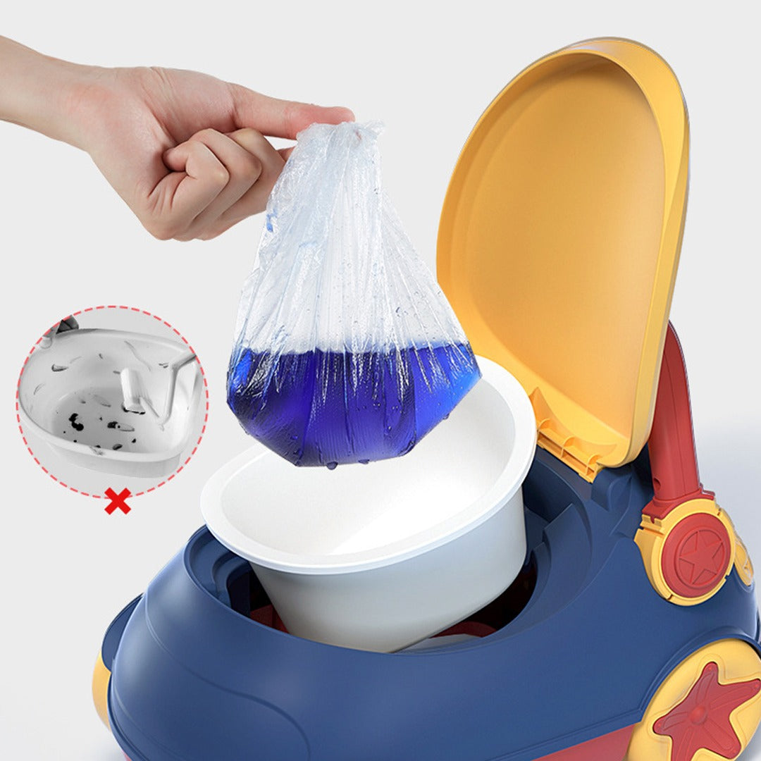 Coo11 Portable Potty Training Toilet Car Shaped Seat for Boys and Girls, Anti-Slip, Easy to Clean, Lightweight, Fun Design, Easy to Take Everywhere, Picnic, Travelling, Park, Indoor, Outdoor