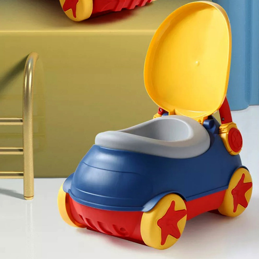 Coo11 Portable Potty Training Toilet Car Shaped Seat for Boys and Girls, Anti-Slip, Easy to Clean, Lightweight, Fun Design, Easy to Take Everywhere, Picnic, Travelling, Park, Indoor, Outdoor
