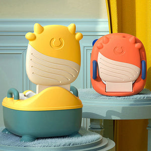 Coo11 Toddler Cow Design Potty Training Toilet Seat, Baby Portable Washrrom Chair, Travel Convenient, Lightweight, Improve Your Child's Development, Easy to Use, Suitable for 6 Months to 5 Years