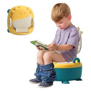 Coo11 Toddler Cow Design Potty Training Toilet Seat, Baby Portable Washrrom Chair, Travel Convenient, Lightweight, Improve Your Child's Development, Easy to Use, Suitable for 6 Months to 5 Years