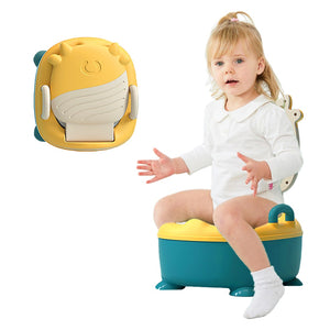 Coo11 Toddler Cow Design Potty Training Toilet Seat, Baby Portable Washrrom Chair, Travel Convenient, Lightweight, Improve Your Child's Development, Easy to Use, Suitable for 6 Months to 5 Years