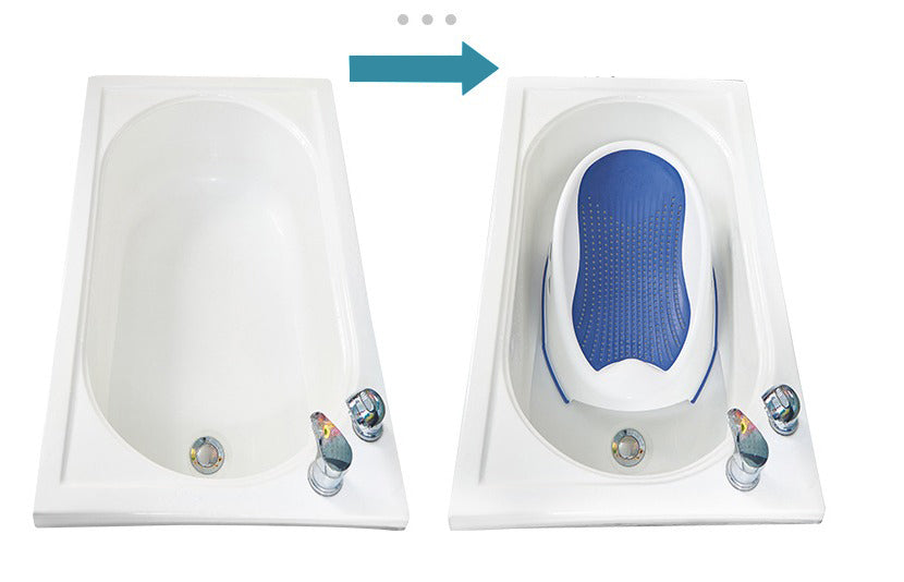 Sobear Newborn Baby Bath Support baby bath seat for sink and shower Anti-Slip soft bath net Safe Bathing, Multi-Function, Easy to Use, Lightweight, Portable, Perfect Gift for your Toddlers, Suitable for 3+