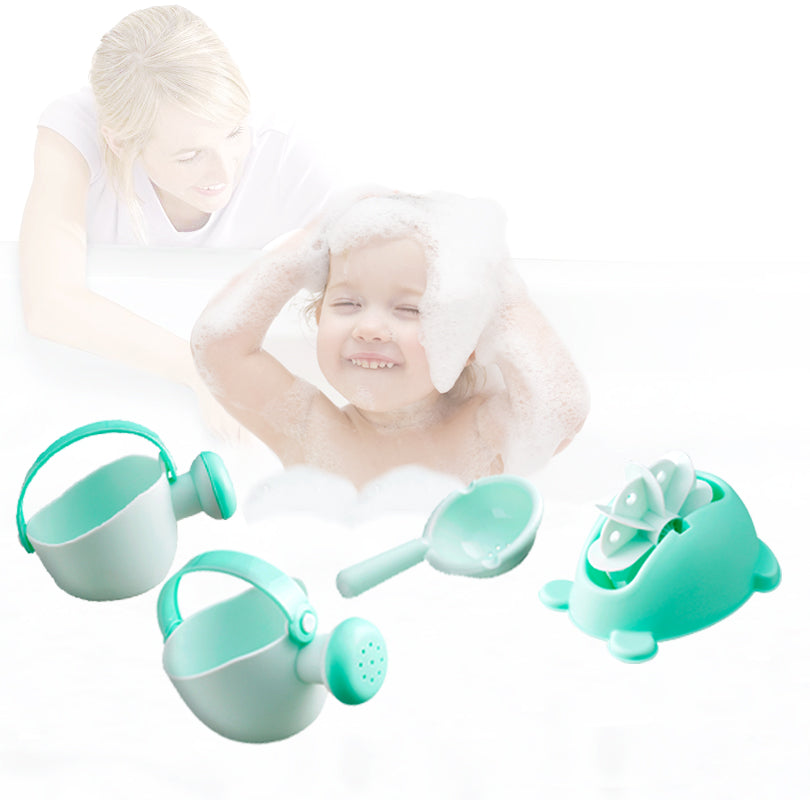 Coo11 Kids Bathing Water set, Sprinkler Spoon, Waterfall Water Station, Education Teaching and Learning Colors Toy, Perfect Gift for Toddler and Newborn