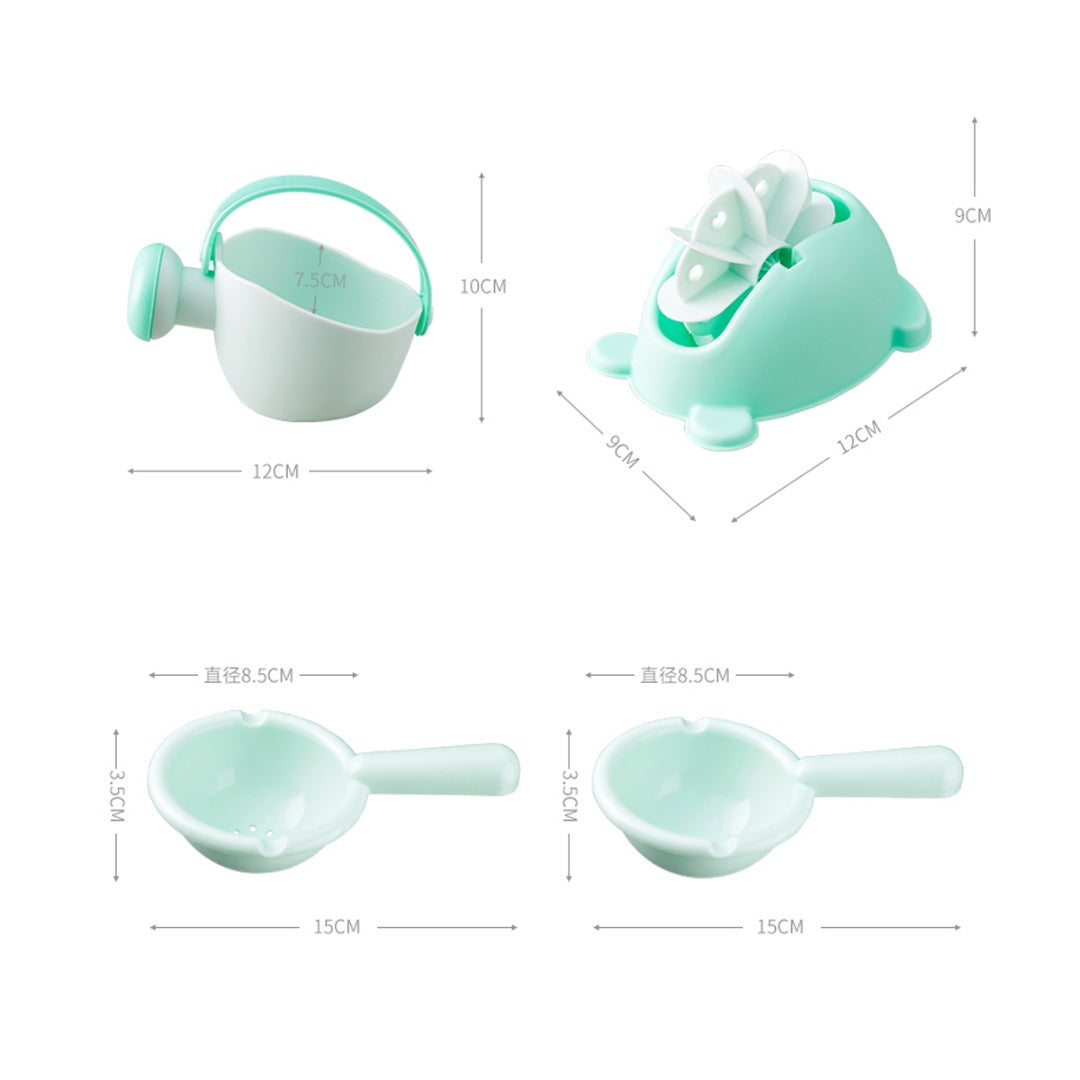 Coo11 Kids Bathing Water set, Sprinkler Spoon, Waterfall Water Station, Education Teaching and Learning Colors Toy, Perfect Gift for Toddler and Newborn