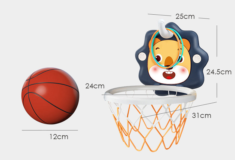 Coo11 Kids Portable Basketball Hanging board for children's, Foldable Lightweight Design, Indoor and Outdoor Game, Perfect Gift for Boys, Girls, Christmas, New Year (Orange, Age 3 Years & above)