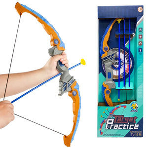 Coo11 Kids Bow and Arrow - Archery Set Includes 1 Bow, 3 Suction Cups Arrows, 1 Targets Quiver, Play Indoor Outdoor Toys for kids, Perfect Gifts Christmas & Birthday for Boys & Girls Age 3 to 12 Years