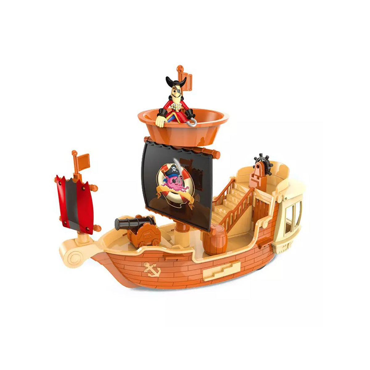 Coo11 Kids Role Play Pirate Boat Ship, Adventure Creative Treasures Toy, Figures & Accessories, Indoor Fun, Improves Skill Development, Perfect Gift For Girls & Boys, Suitable For 3+