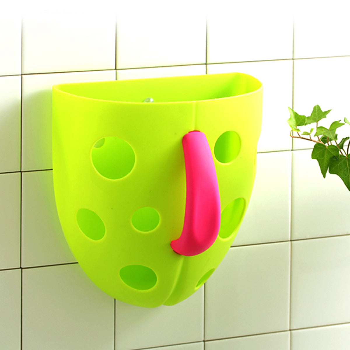 Coo11 Wall-mounted Bath Toy Organizer Toddler Bathroom Storage Perfect for Boys & Girls, Easy to Carry, Portable, Lightweight, Convenient for Shower room Storage In One Scoop