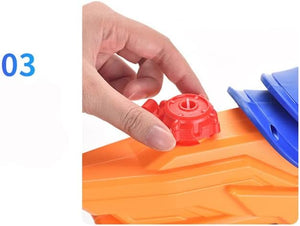 set of 2 45CM Kids Electric Water Gun, Powerful Water Pistol with 600ml Large Capacity, 33ft Long Range, Cool LED Light Leak-Proof, Water Blaster Gun for Summer Pool Party Beach Pack of 2