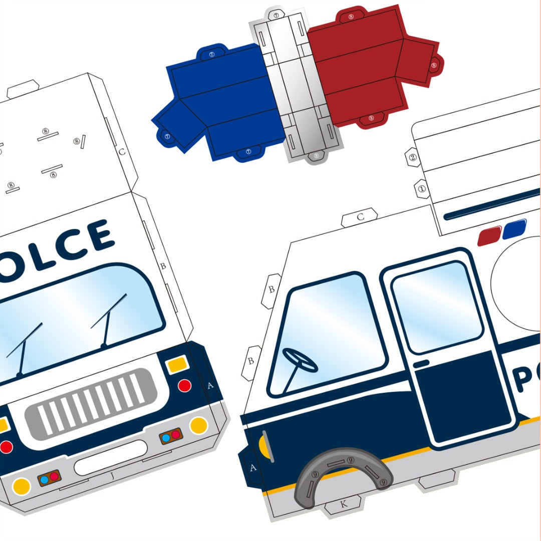 Kids Role Play custom Police car Fire Truck Toy Emergency Rescue Fire Truck cardboard box Educational Vehicles Engine Play Set & Kids Military Battle Tank, Learning Play Set & Kids Space Astronaut Carton Cardboard Box for Kids
