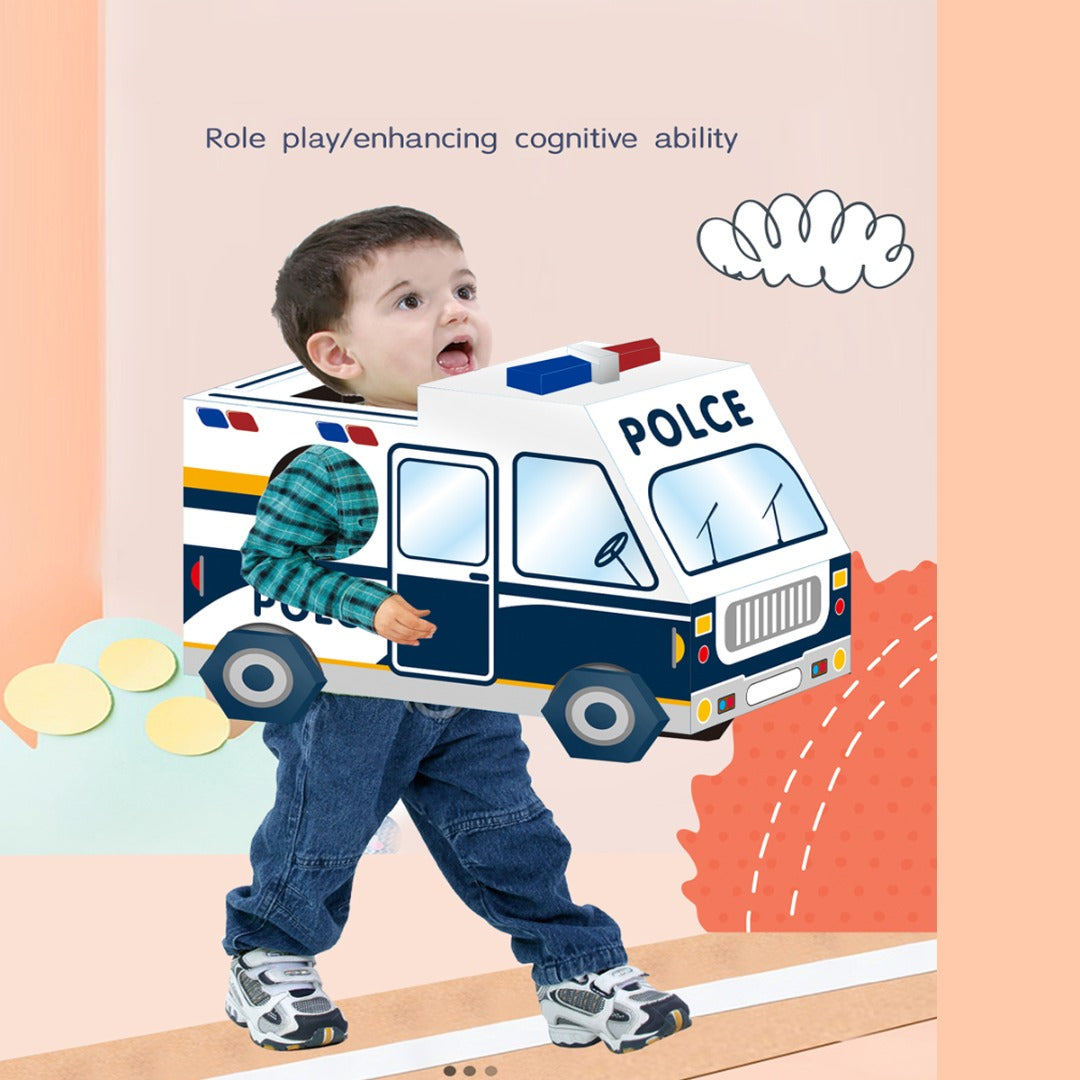 Kids Role Play custom Police car Fire Truck Toy Emergency Rescue Fire Truck cardboard box Educational Vehicles Engine Play Set & Kids Military Battle Tank, Learning Play Set & Kids Space Astronaut Carton Cardboard Box for Kids