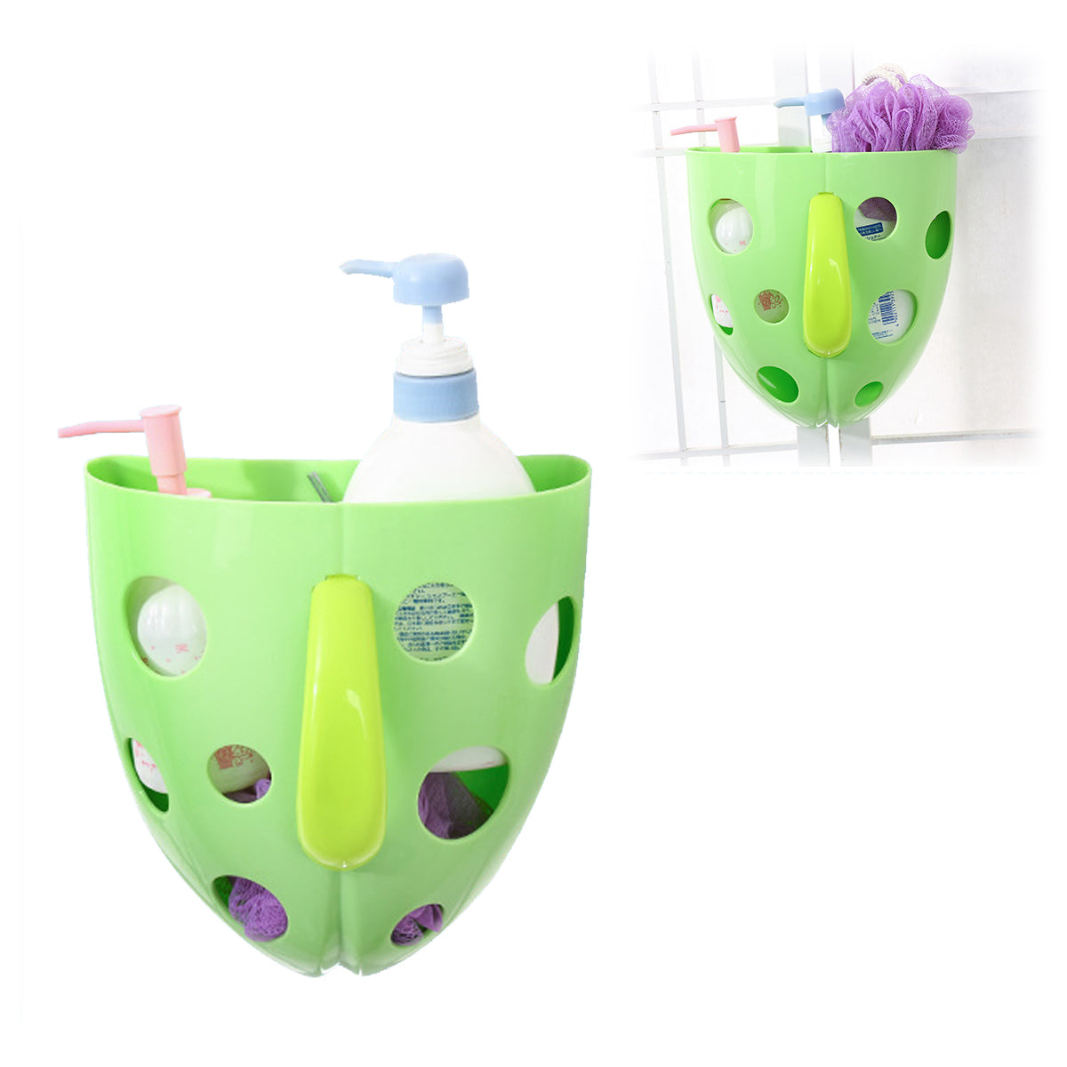 Coo11 Wall-mounted Bath Toy Organizer Toddler Bathroom Storage Perfect for Boys & Girls, Easy to Carry, Portable, Lightweight, Convenient for Shower room Storage In One Scoop