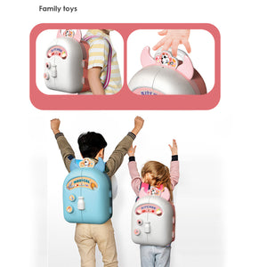 Pretend Play House Pink Backpack Small Mini Kitchen Toys Real Cooking Set For Kids  Set Pretend Role Play Toys For Boys And Girls, Premium Pieces Set