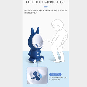 Coo11 Boys Wall-Mounted Rabbit Design Urinal Pot, Toddler Toilet Training Pee Stand, Adjustable Height, Easy to Clean, Lightweight, Convenient for 6 Months to 5 Years kids, Easy to Use