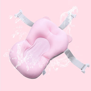 Coo11 Universal Newborn Baby Bath Pad, Floating Soft Baby Bath Pillow Adjustable Non-Slip Bath Seat Pad Bath Cushion for Bathtub for 0-18 Months Newborn Baby