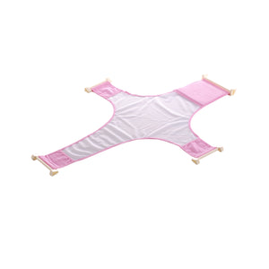 Coo11 Baby Bath Seat Support Pad, Adjustable Net for Bathtub, Non-Slip Universal Bath Seat Cushion Baby Accessories, Safety Four-Pointed Buckle Floating Bathing for Newborn