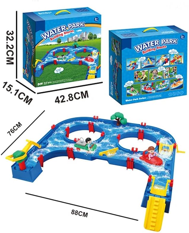 Coo11 Water Park Fun Game for Kids Toddlers Outdoor Backyard Summer Games Activities Pool Beach Toys Perfect Gift for Boys Girls with 57 +39 Pcs