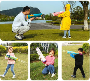 Coo11 Pretent Play Pumping Water Gun, Kids Water Squirt Guns Toy with 700ML Large Water Tank, Long Range, Perfect Summer Swimming Pool Toy Gun for Kids 3 Years and up Pack of 2